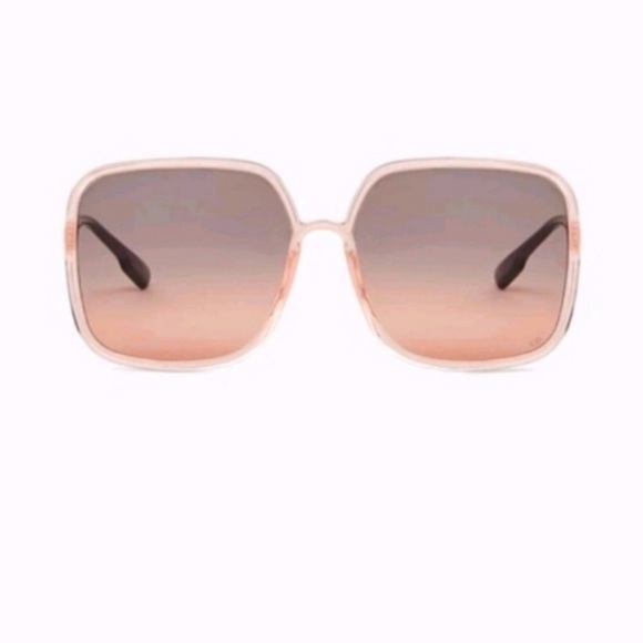 DIOR SoStellaire1 Translucent Pink Square Sunglasses - Picture 3 of 11